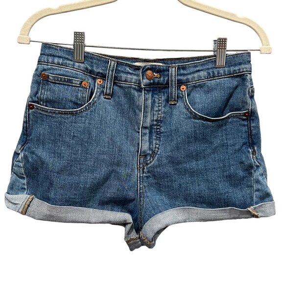 Madewell Women's High Waist Pieced Edition Denim Shorts, 27 - Picture 7 of 7
